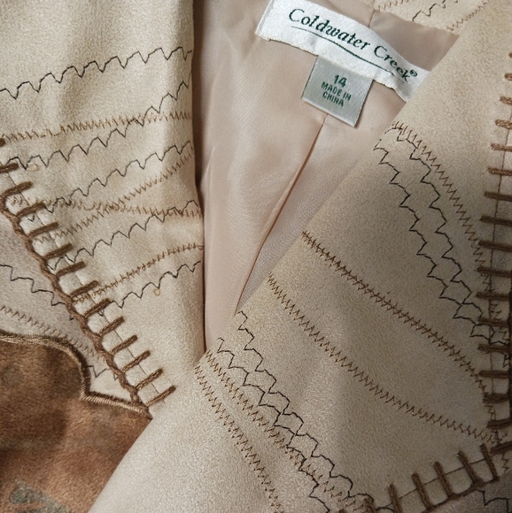 COLDWATER CREEK JACKET Western details womens large XL - Picture 11 of 12